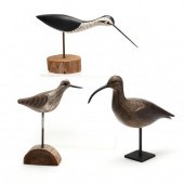 THREE SHOREBIRD DECOYS, INCLUD