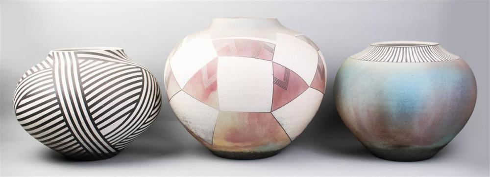 THREE SIGNED AND DATED NATIVE