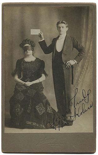 THREE SIGNED CABINET PHOTOS OF
