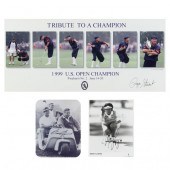 THREE SIGNED GOLF PHOTOGRAPHS