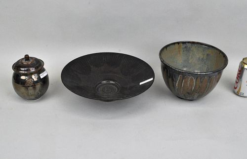 THREE SIGNED "LISKIN" MODERN