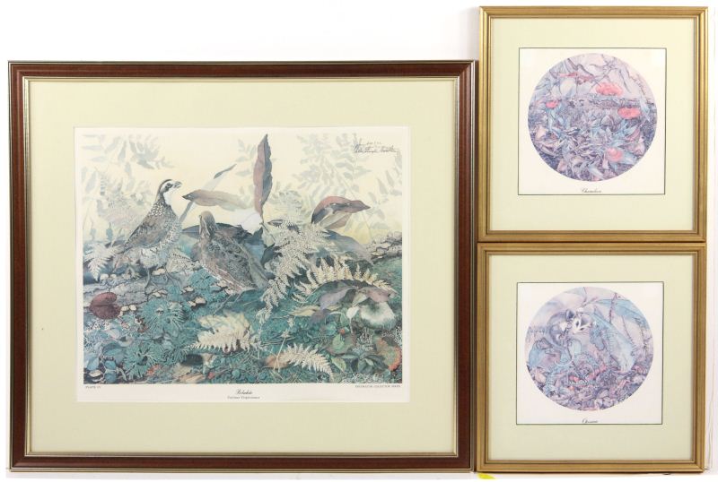 Three Signed Prints by Sallie