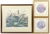 Three Signed Prints by Sallie