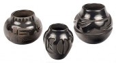 THREE SIGNED SANTA CLARA BLACK