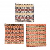 THREE SIGNED WOVEN JACQUARD CO