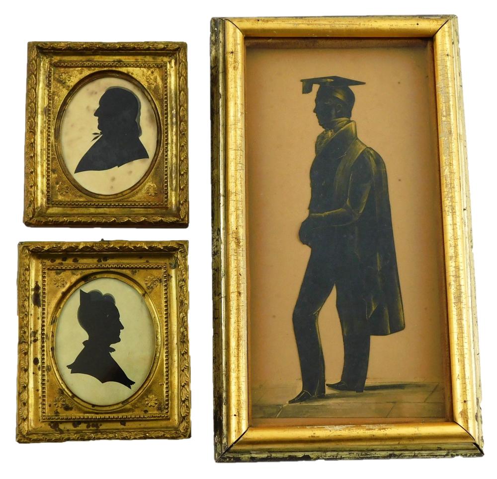THREE SILHOUETTES, INCLUDING A PAIR