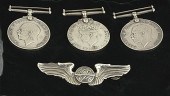 Three Silver British Medals an