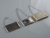 THREE SILVER CALLING CARD CASE