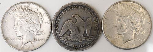 THREE SILVER DOLLARSThree Silver