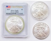THREE SILVER EAGLES 2012, 2015