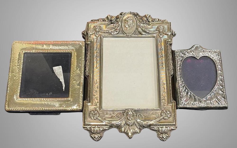 THREE SILVER MOUNTED PHOTO