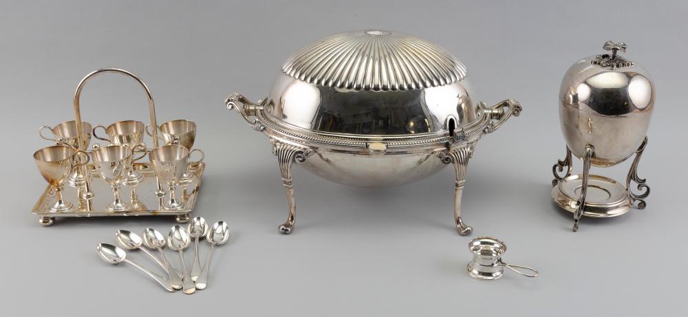 THREE SILVER PLATED SERVING