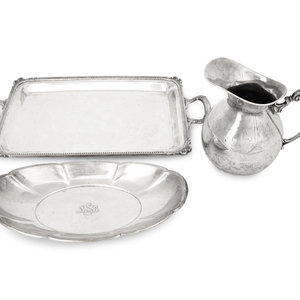 Three Silver Serving Articles