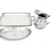 Three Silver Serving Articles