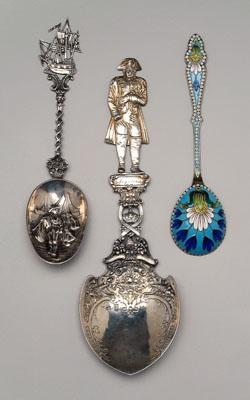 Three silver spoons: Russian