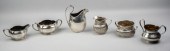 THREE SILVER SUGAR BOWLS AND C