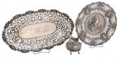 THREE SILVER TABLE ITEMS19th/2