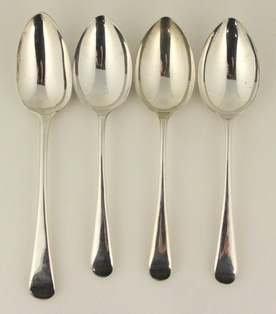 Three silver table spoons Sheffield
