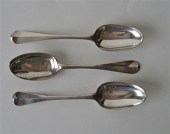 Three silver tablespoons    mi