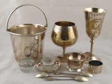 Three silver teaspoons a silver