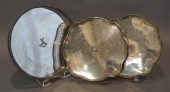 THREE SILVERPLATE TRAYSThree S