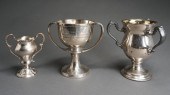 THREE SILVERPLATE TROPHIES, H