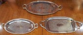THREE SILVERPLATE TWO-HANDLE W