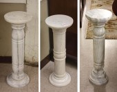 THREE SIMILAR CARARRA MARBLE P
