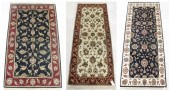 THREE SIMILAR HAND KNOTTED ORI