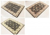 THREE SIMILAR HAND KNOTTED ORI