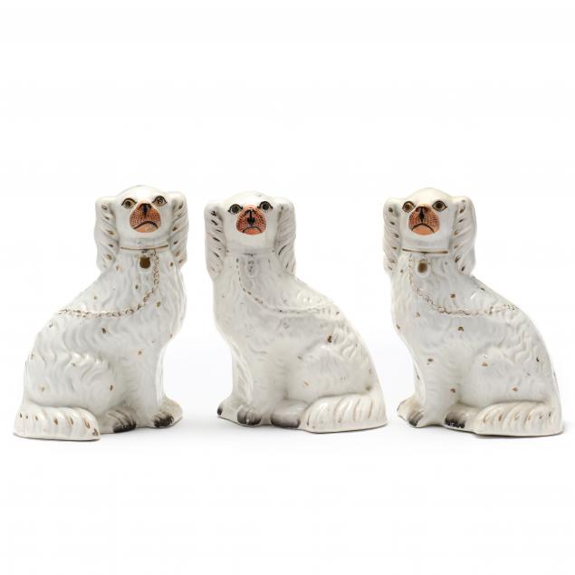 THREE SIMILAR STAFFORDSHIRE