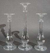 THREE SIMON PIERCE CRYSTAL CAN