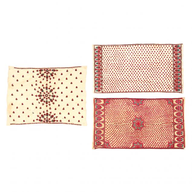 THREE SINDH ABOCHANI SHAWLS Early