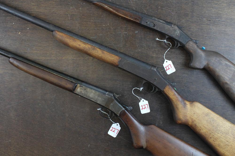 THREE SINGLE SHOT SHOTGUNSTHREE