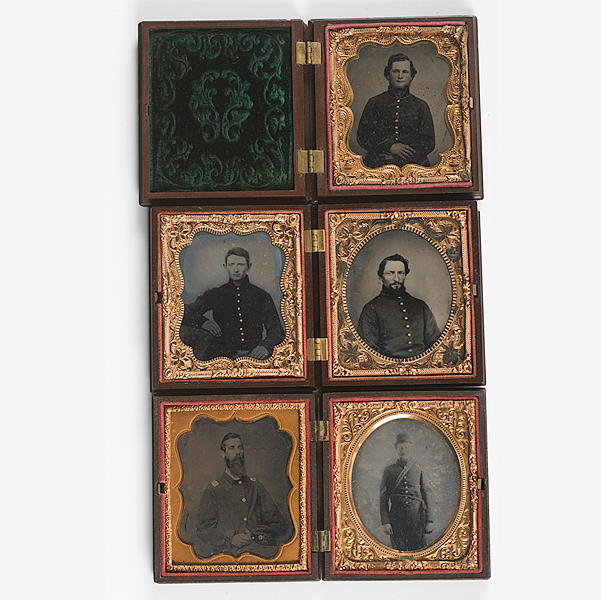 Three Sixth Plate Union Cases