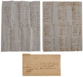Three Slave Inventories circa