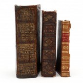 THREE SMALL ANTIQUE FRENCH BOO