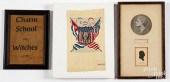 THREE SMALL FRAMED ITEMSThree