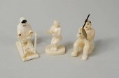 THREE SMALL INUIT CARVED MARIN