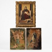 THREE SMALL OILS AFTER BOUGUER