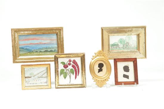 THREE SMALL PICTURES  A PRINT AND