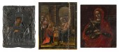 THREE SMALL RUSSIAN ICONS EARL