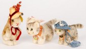 THREE SMALL STEIFF MOHAIR ANIM