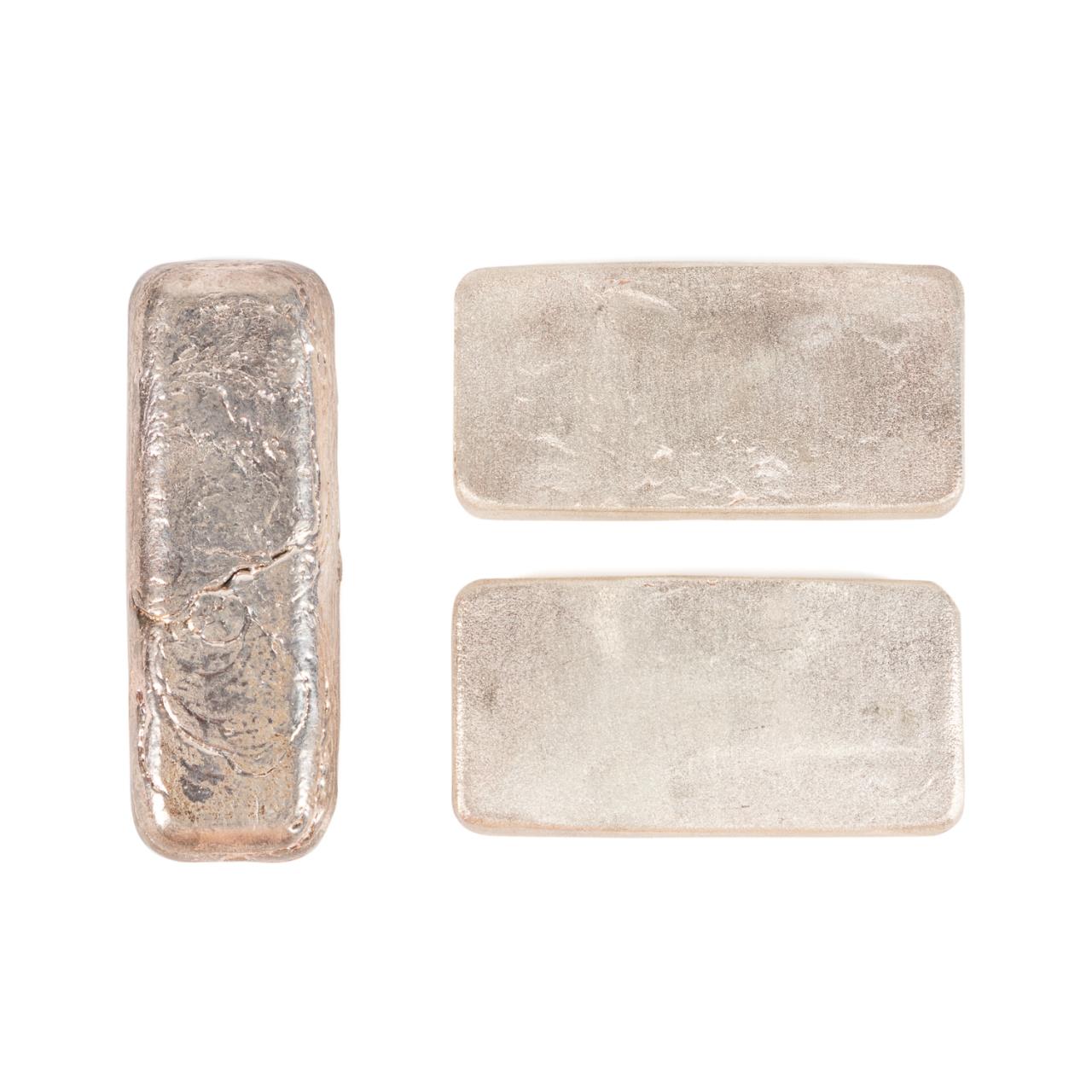 THREE SOLID FINE .999 SILVER