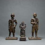 THREE SOUTH ASIAN METAL HINDU