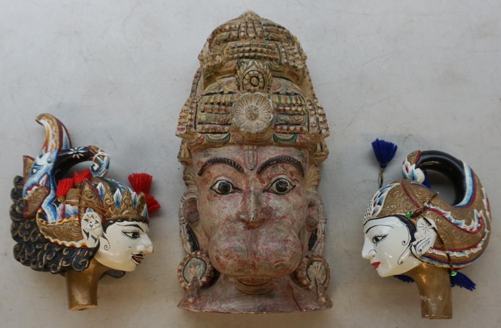 THREE SOUTH ASIAN PAINTED