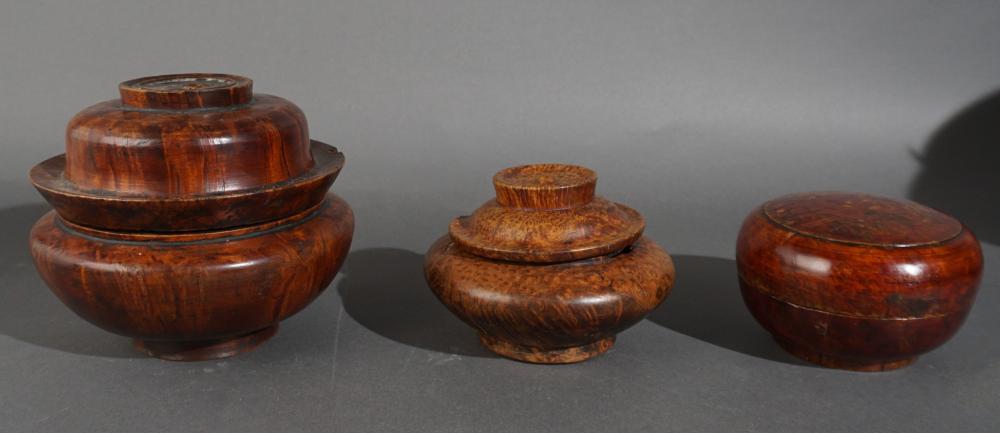 THREE SOUTHEAST ASIAN BURLWOOD