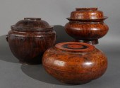 THREE SOUTHEAST ASIAN BURLWOOD