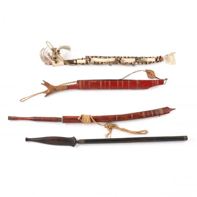 THREE SOUTHEAST ASIAN SWORDS AND