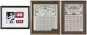 THREE SOUTHERN FRAMED ITEMS, C